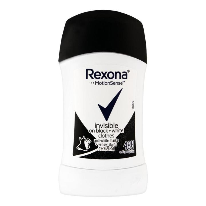 Rexona | Deodorant Stick Women Invisible On Black + White Clothes 40Ml | Best Price in Pakistan original skincare product Pakistan مرکزی تصویر