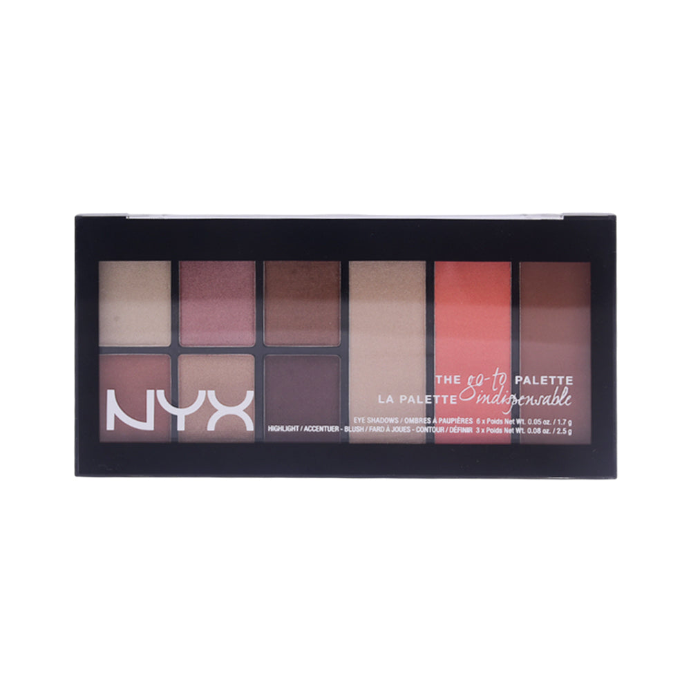 NYX THE GO TO PALETTE EYESHADOW HIGHLIGHTER BLUSH | Best Price in Pakistan original skincare product Pakistan Main image