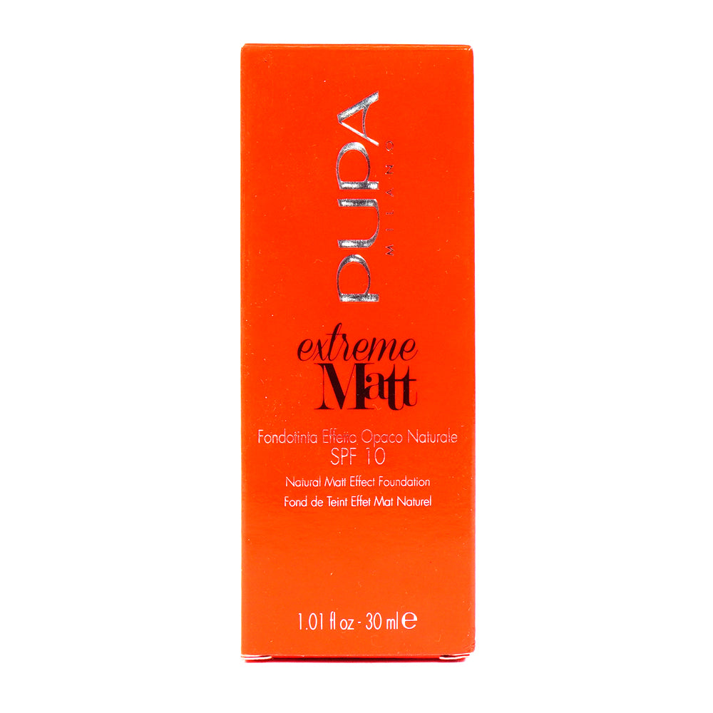 PUPA EXTREME MATT NATURAL EFFECT FOUNDATION | PORCELAIN | Best Price in Pakistan original skincare product Pakistan