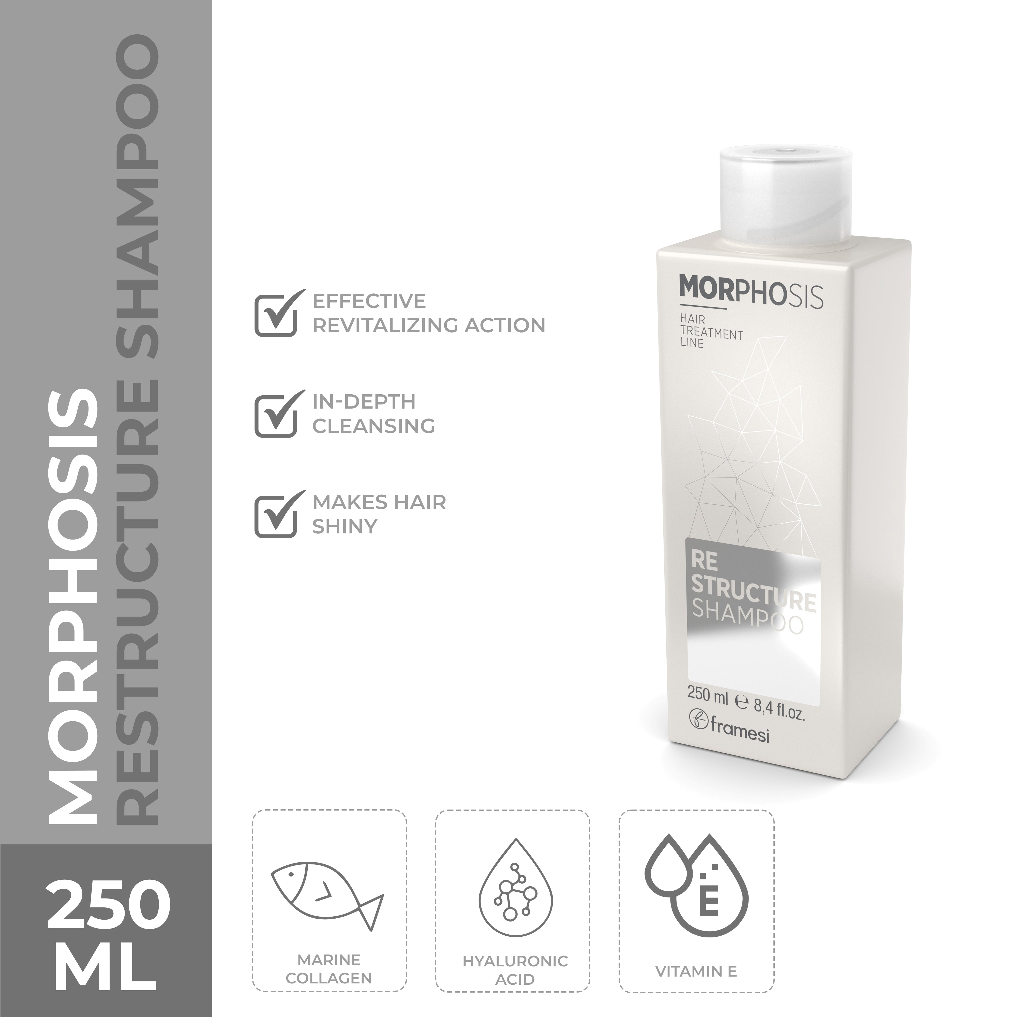 Framesi | Morphosis Restructure Shampoo 250 ML | Best Price in Pakistan original skincare product Pakistan مرکزی تصویر