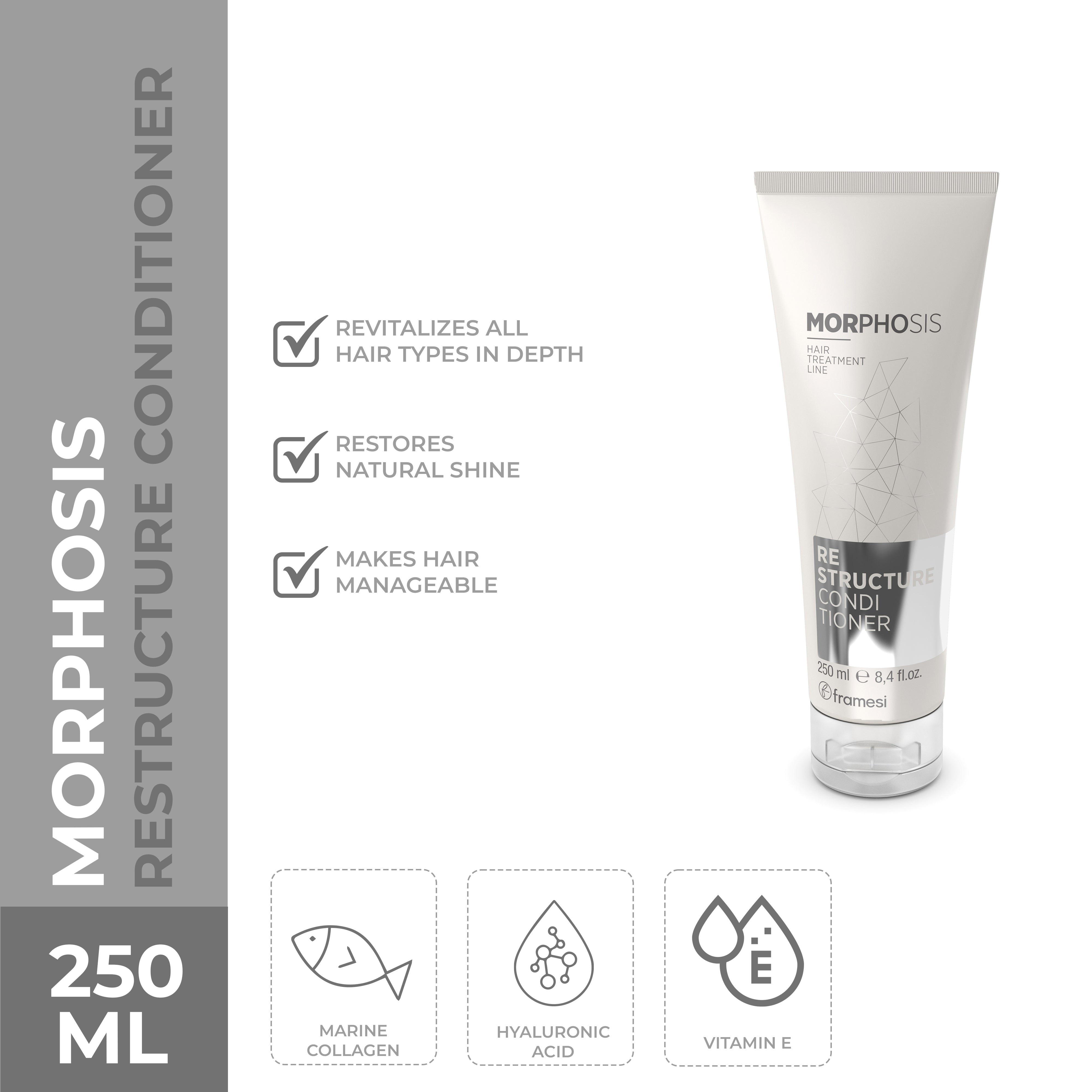 Framesi | Morphosis Restructure Conditioner | 250ml | Best Price in Pakistan original skincare product Pakistan مرکزی تصویر