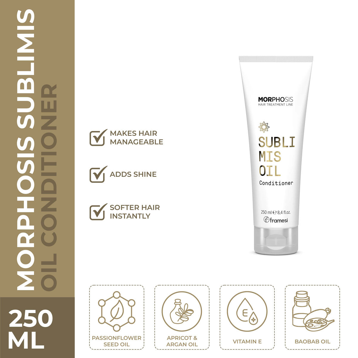 Framesi | Morphosis Sublimis Oil Conditioner | 250ml | Best Price in Pakistan original skincare product Pakistan مرکزی تصویر