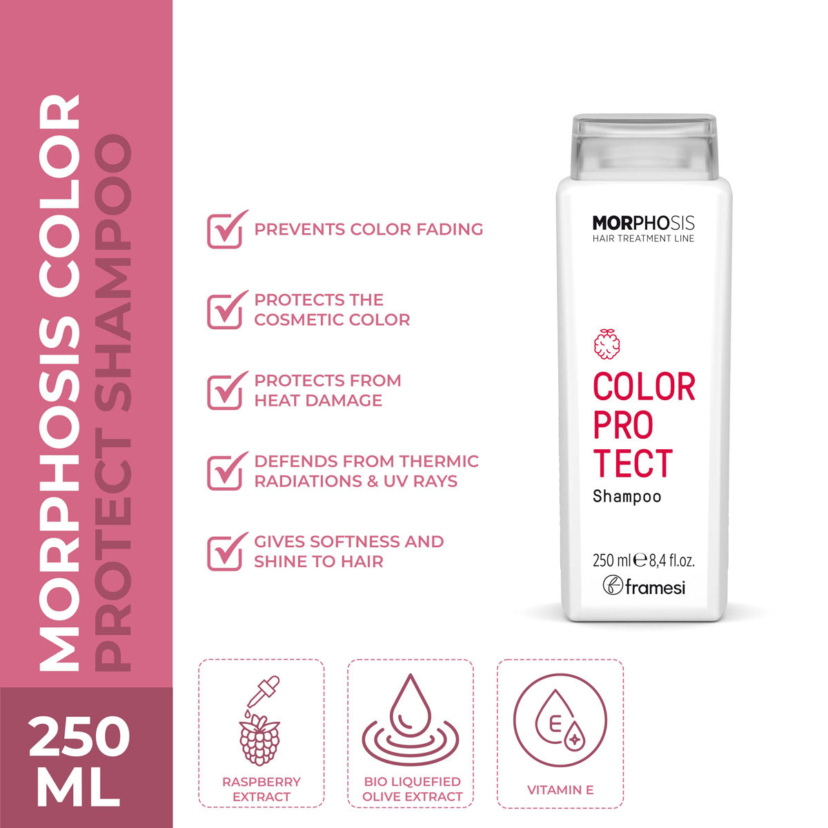 Framesi | Morphosis Color Protect Shampoo | 250ml | Best Price in Pakistan original skincare product Pakistan مرکزی تصویر