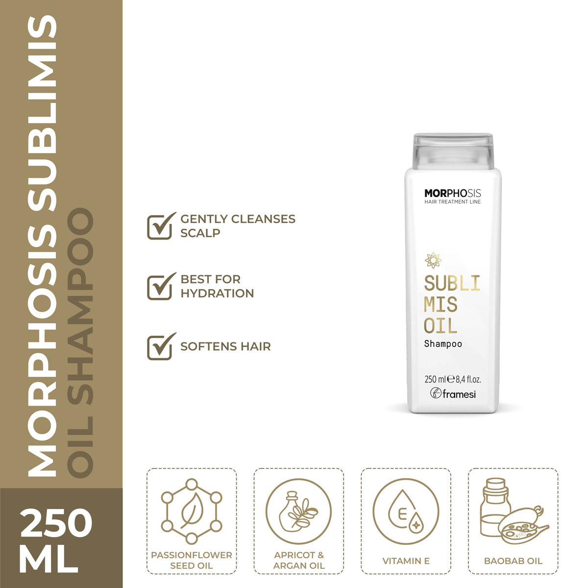 Framesi | Morphosis Sublimis Oil Shampoo | 250ml | Best Price in Pakistan original skincare product Pakistan