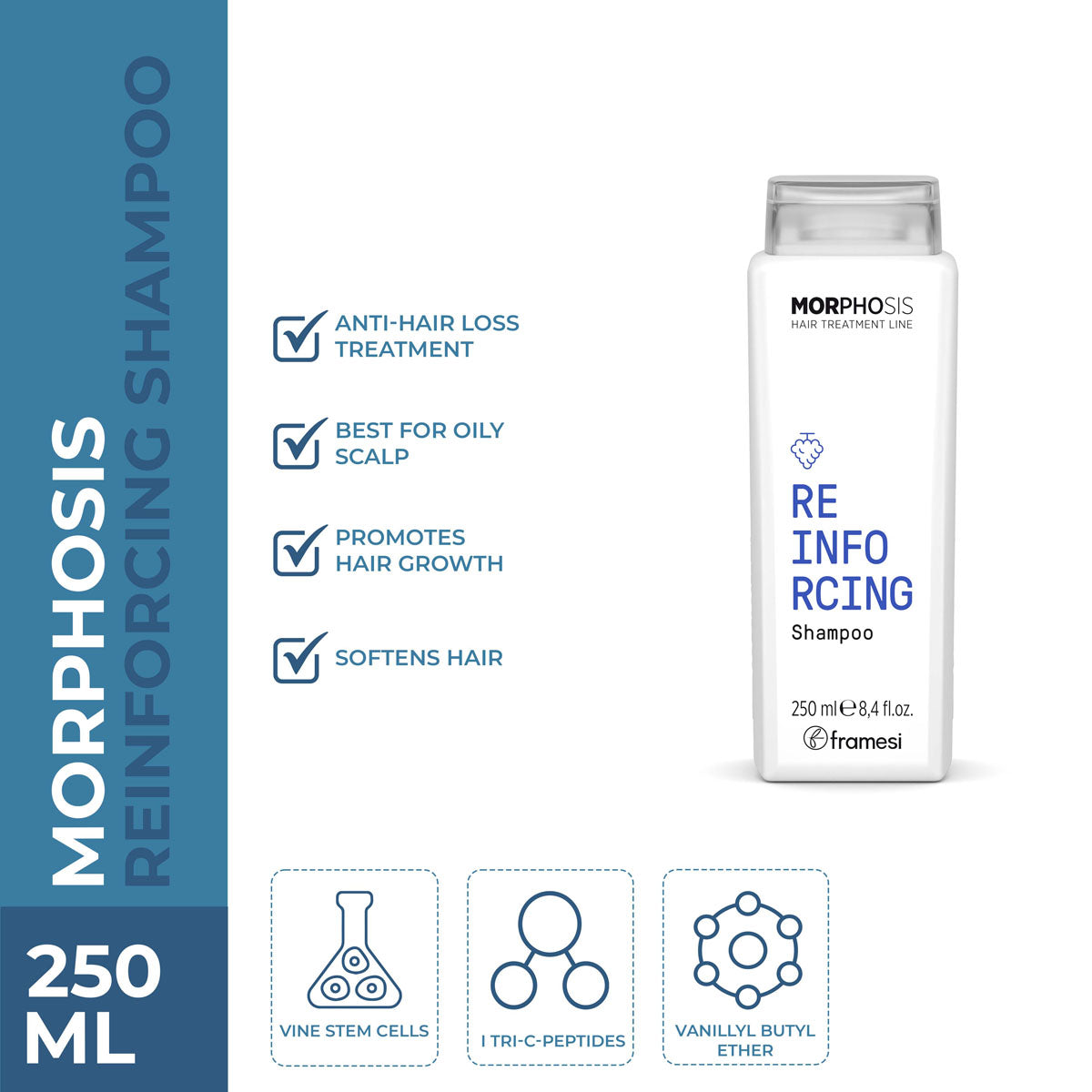 Framesi | Morphosis Reinforcing Shampoo | 250ml | Best Price in Pakistan original skincare product Pakistan