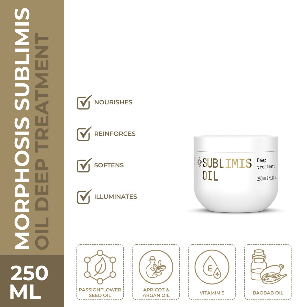 Framesi | Morphosis Sublims Oil Deep Treatment Mask | 250ml | Best Price in Pakistan original skincare product Pakistan مرکزی تصویر