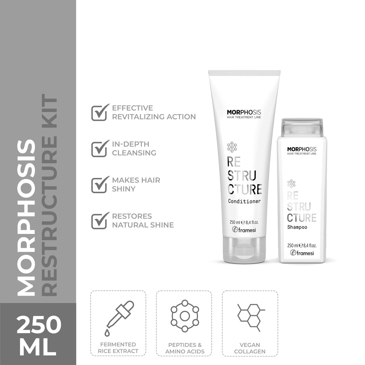 Framesi | Morphosis Restructure Kit | 250 ML | Best Price in Pakistan original skincare product Pakistan مرکزی تصویر