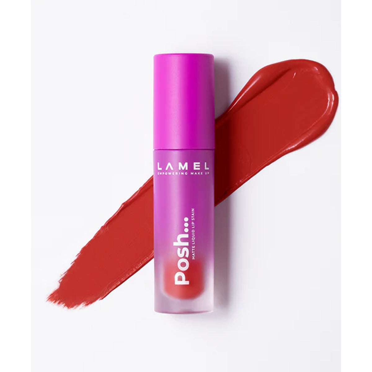 Lamel | Posh Matte Liquid Lip Stain | 406 Ruby Red | Best Price in Pakistan original skincare product Pakistan