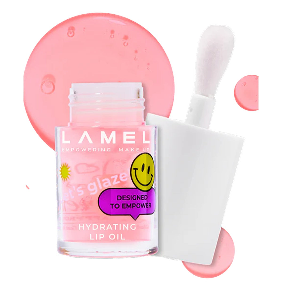 Lamel | Hydrating Lip Oil LET`S GLAZE | 401 Marshmallow | Best Price in Pakistan original skincare product Pakistan مرکزی تصویر