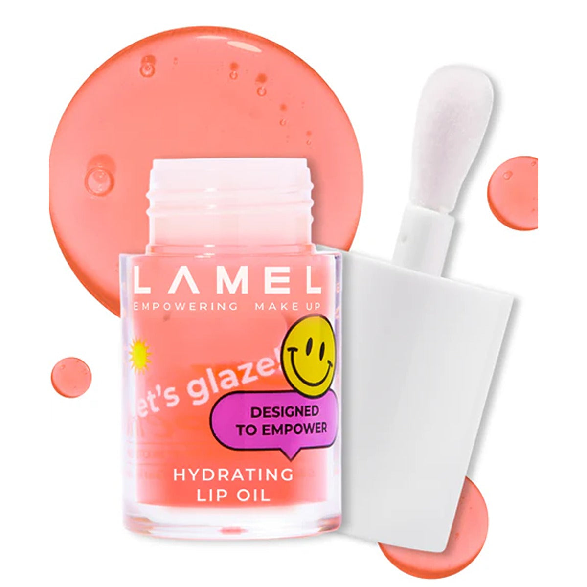 Lamel | Hydrating Lip Oil LET`S GLAZE | 402 Strawberry Jam | Best Price in Pakistan original skincare product Pakistan مرکزی تصویر