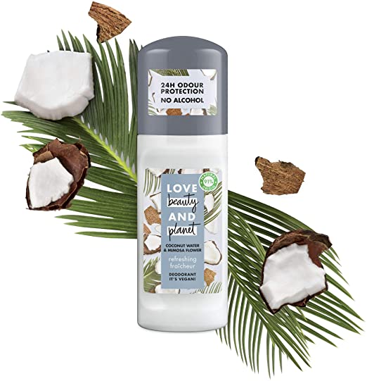 Love Beauty And Planet Roll On Coconut Water & Mimosa Flower 50Ml | Best Price in Pakistan original skincare product Pakistan
