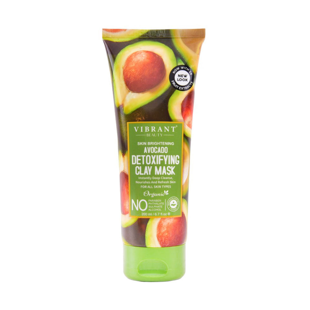 VIBRANT BEAUTY AVOCADO DETOXIFYING CLAY MASK 200ML | Best Price in Pakistan original skincare product Pakistan