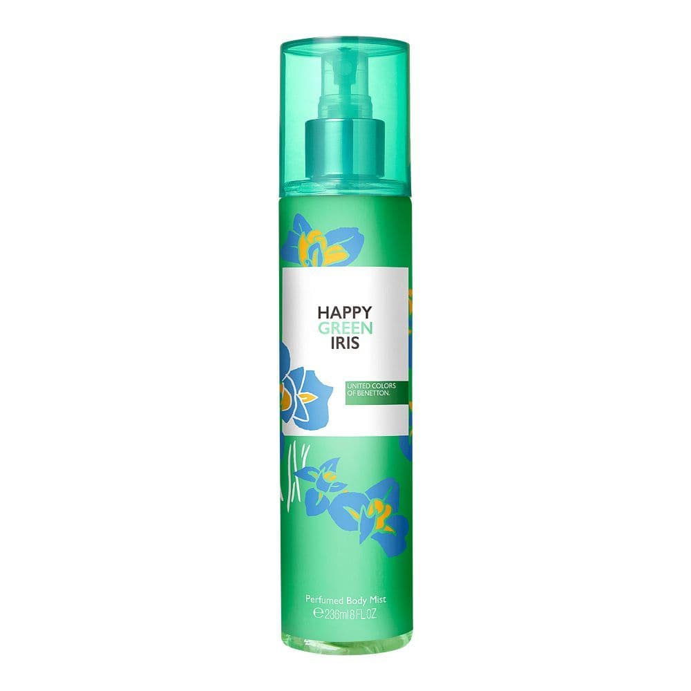 Benetton Happy Green Iris Body Mist 236Ml | Best Price in Pakistan original skincare product Pakistan Main image