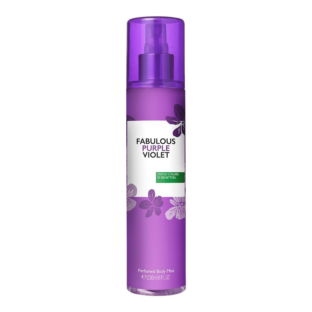 Benetton Body Mist Perfect Purple Violet 236Ml | Best Price in Pakistan original skincare product Pakistan Main image