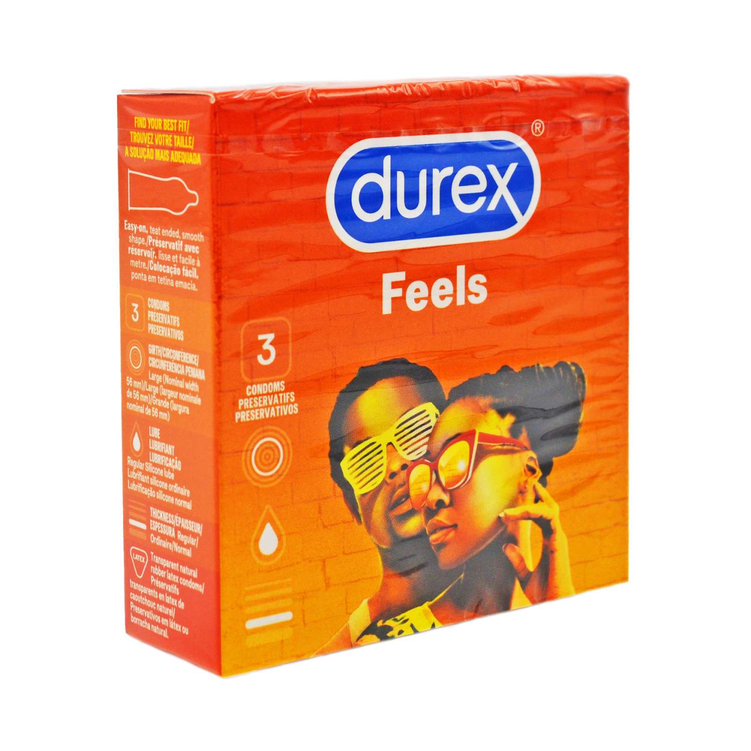 Durex | Condoms Feel 3pk | Best Price in Pakistan original skincare product Pakistan Main image