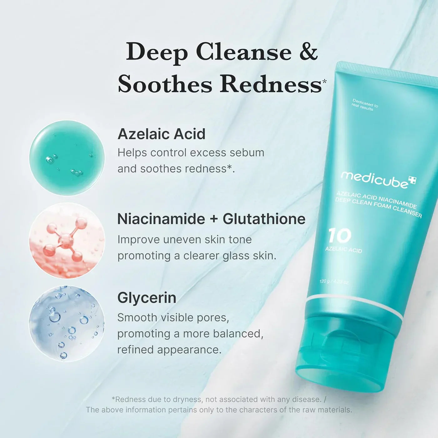 Medicube | Azelaic Acid Niacinamide Deep Clean Foam Cleanser | 120g | Best Price in Pakistan original skincare product Pakistan