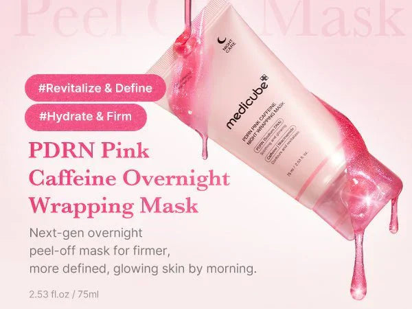 Medicube | PDRN Pink Caffeine Night Wrapping Mask | 75ml | Best Price in Pakistan original skincare product Pakistan Main image