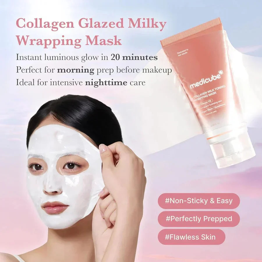 Medicube | Collagen Milk Toning Wrapping Mask | 75ml | Best Price in Pakistan original skincare product Pakistan Main image