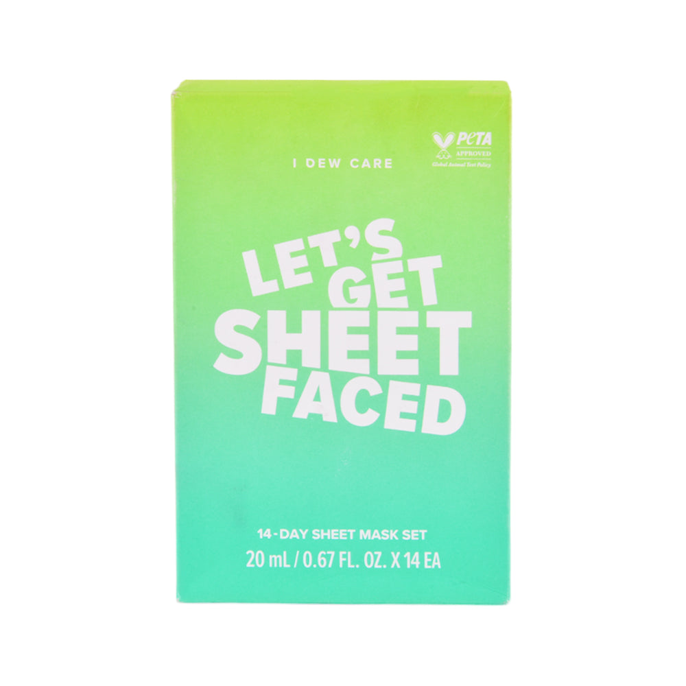 I DEW CARE LETS GET SHEET FACED 14-DAYS SHEET MASK SET | Best Price in Pakistan original skincare product Pakistan