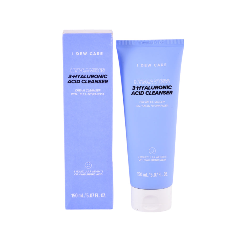 I DEW CARE HYDRA VIBES 3-HYALURONIC ACID CLEANSER 150ML | Best Price in Pakistan original skincare product Pakistan
