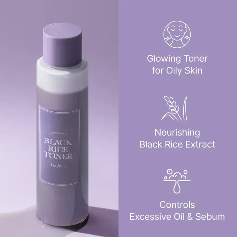 I'm From | Black Rice Toner | 150ml | Best Price in Pakistan original skincare product Pakistan
