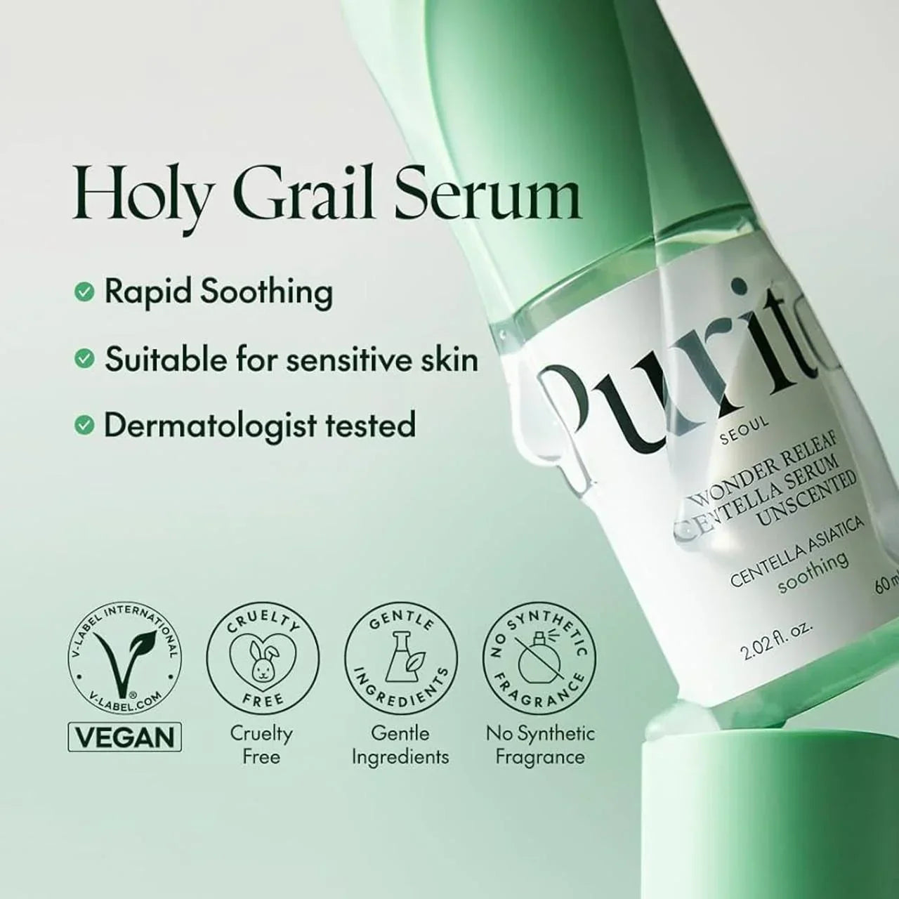 Purito Seoul | Wonder Releaf Centella Unscented Serum -15ml | Best Price in Pakistan original skincare product Pakistan مرکزی تصویر