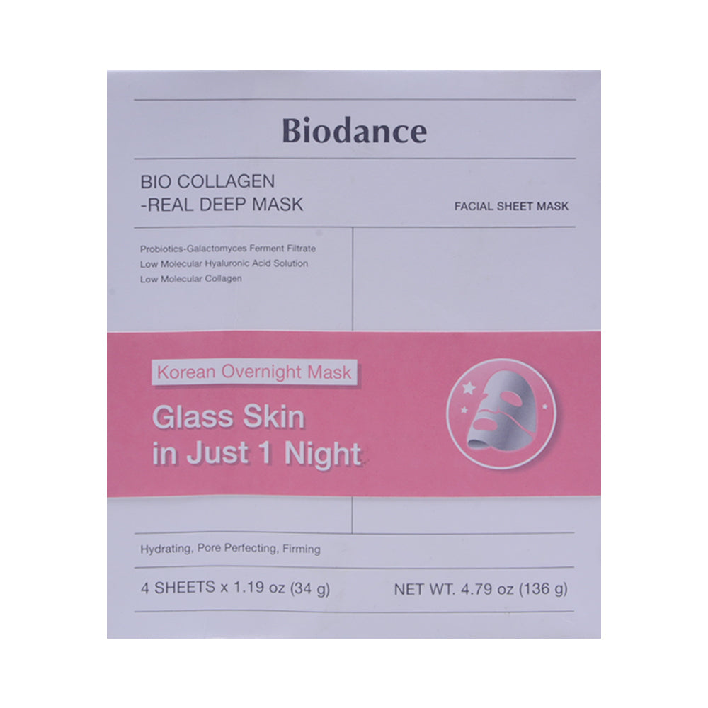 BIODANCE BIO COLLAGEN REAL DEEP MASK 4 SHEET | Best Price in Pakistan original skincare product Pakistan مرکزی تصویر