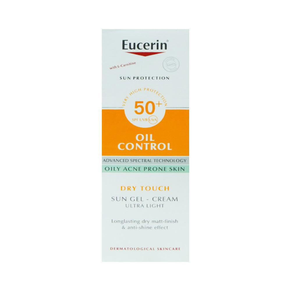 EUCERIN OIL CONTROL SPF50+ SUN GEL 50ML | Best Price in Pakistan original skincare product Pakistan