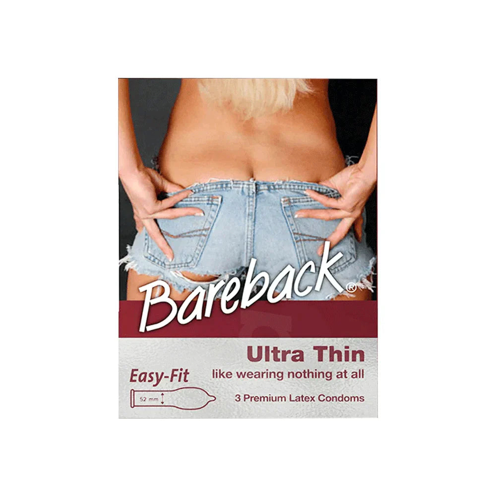 Bare Back | Ultra Thin Condoms 3's | Best Price in Pakistan original skincare product Pakistan مرکزی تصویر