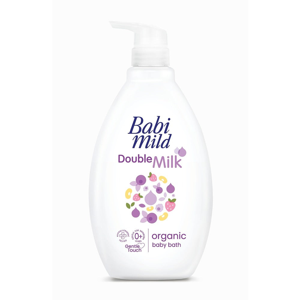 Babi Mild | Double Milk Organic Head & Body Baby Bath | 800ml | Best Price in Pakistan original skincare product Pakistan Main image