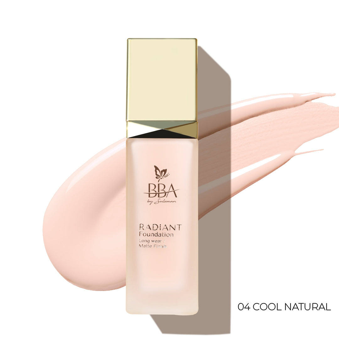BBA By Suleman | Radiant Foundation | 4 Cool Natural | Best Price in Pakistan original skincare product Pakistan