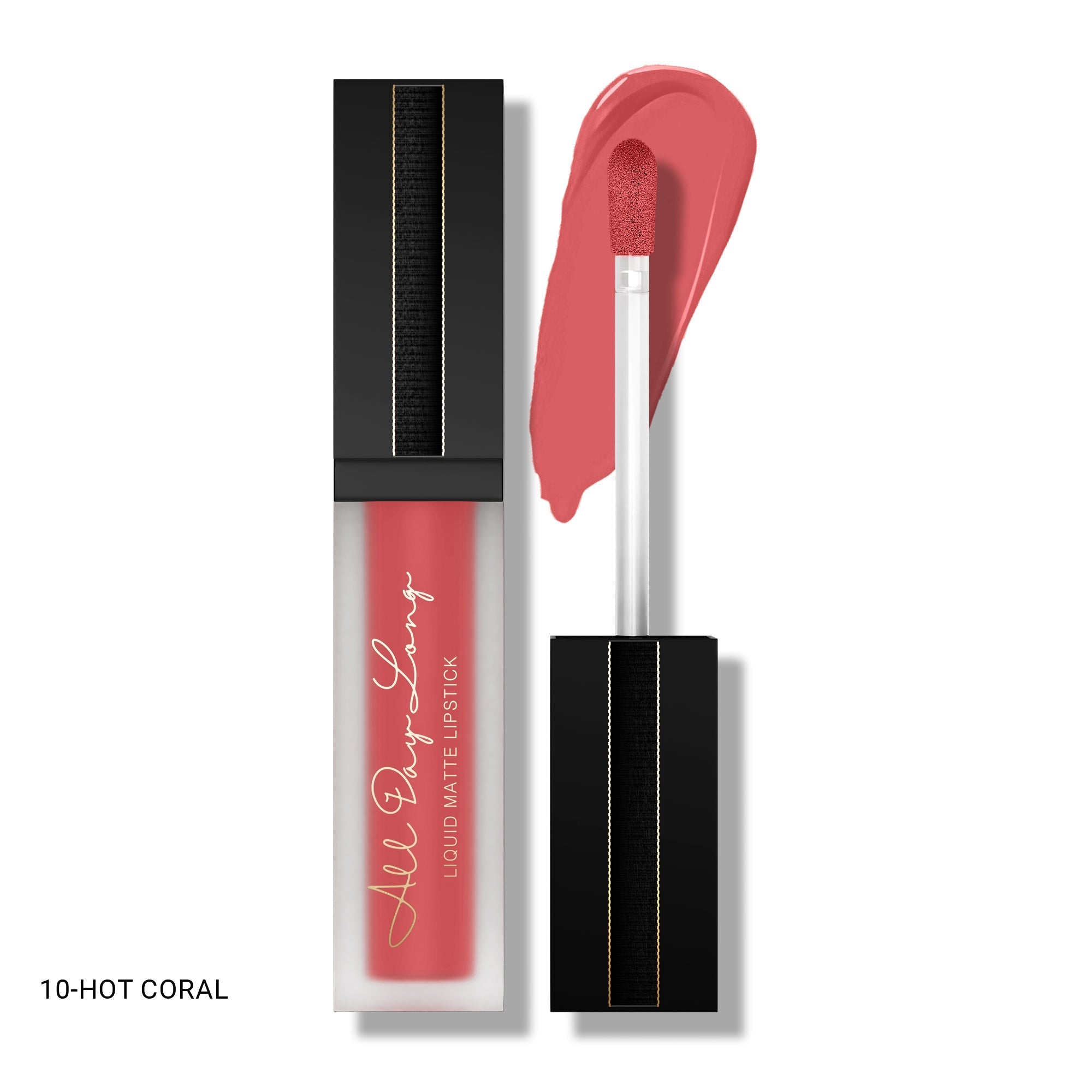 BBA By Suleman | All Day Long Liquid Matte Lipstick | 10 Hot Coral | Best Price in Pakistan original skincare product Pakistan