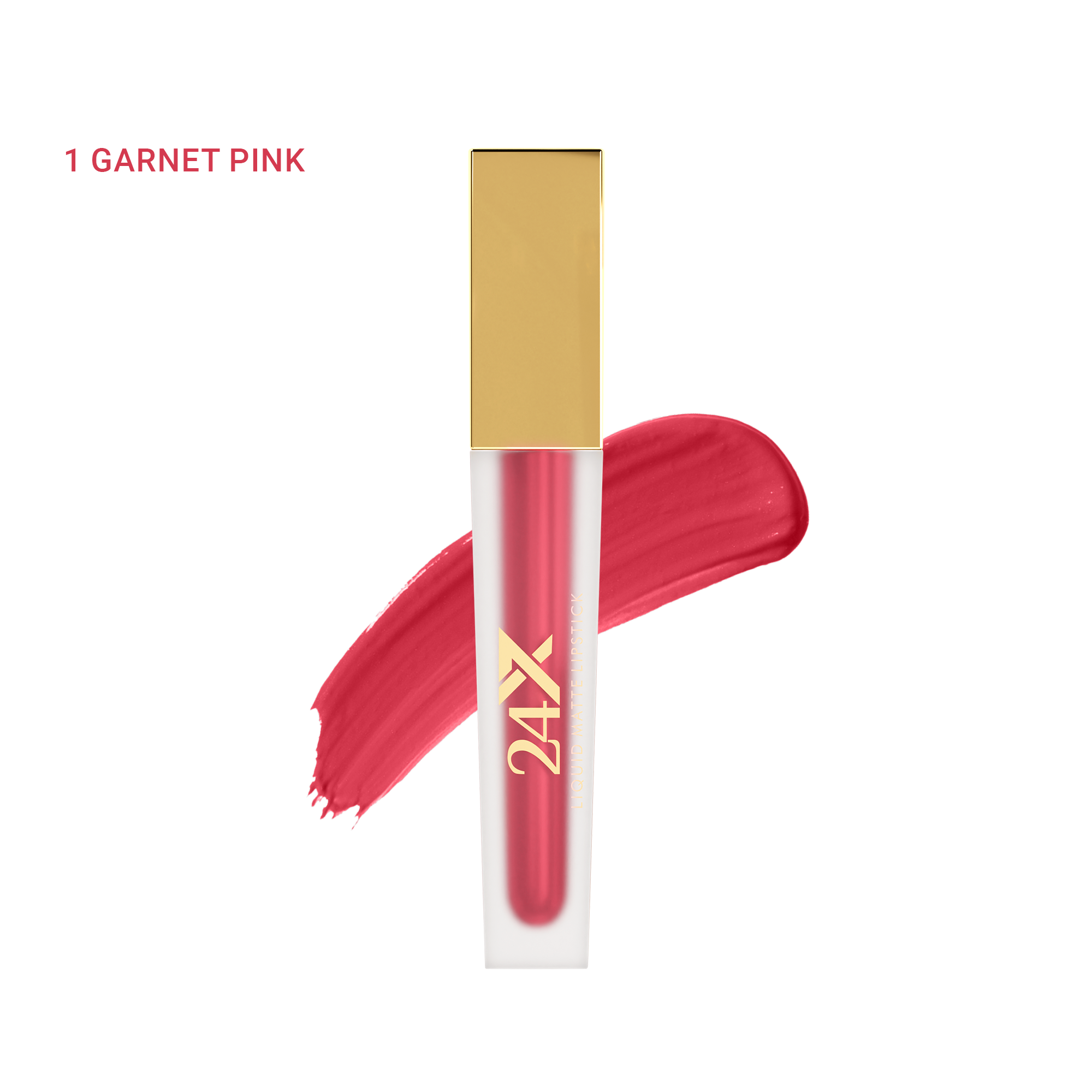 BBA By Suleman | 24x7 Liquid Matte Lipstick | 1 Garnet Pink | Best Price in Pakistan original skincare product Pakistan