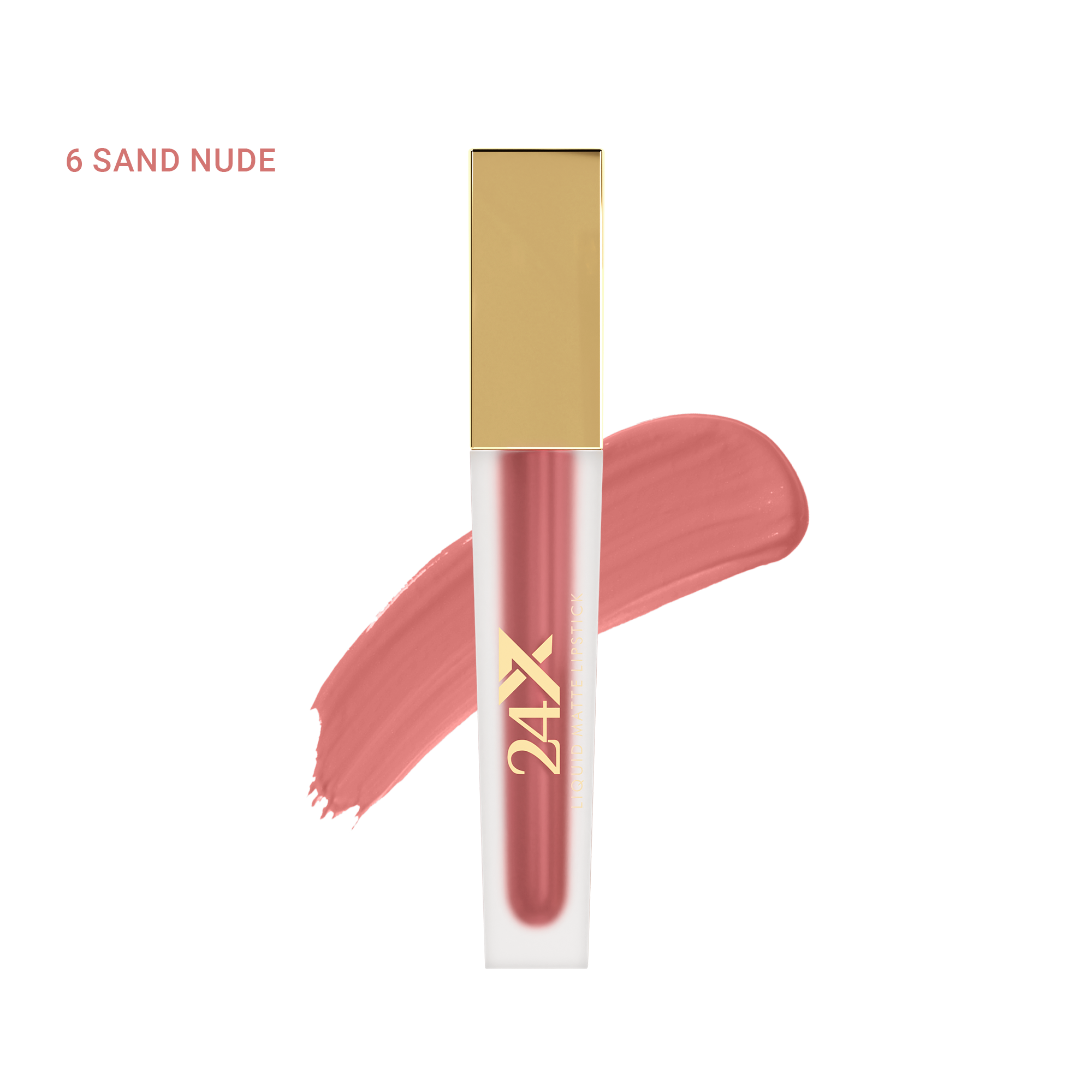 BBA By Suleman | 24x7 Liquid Matte Lipstick | 6 Sand Nude | Best Price in Pakistan original skincare product Pakistan