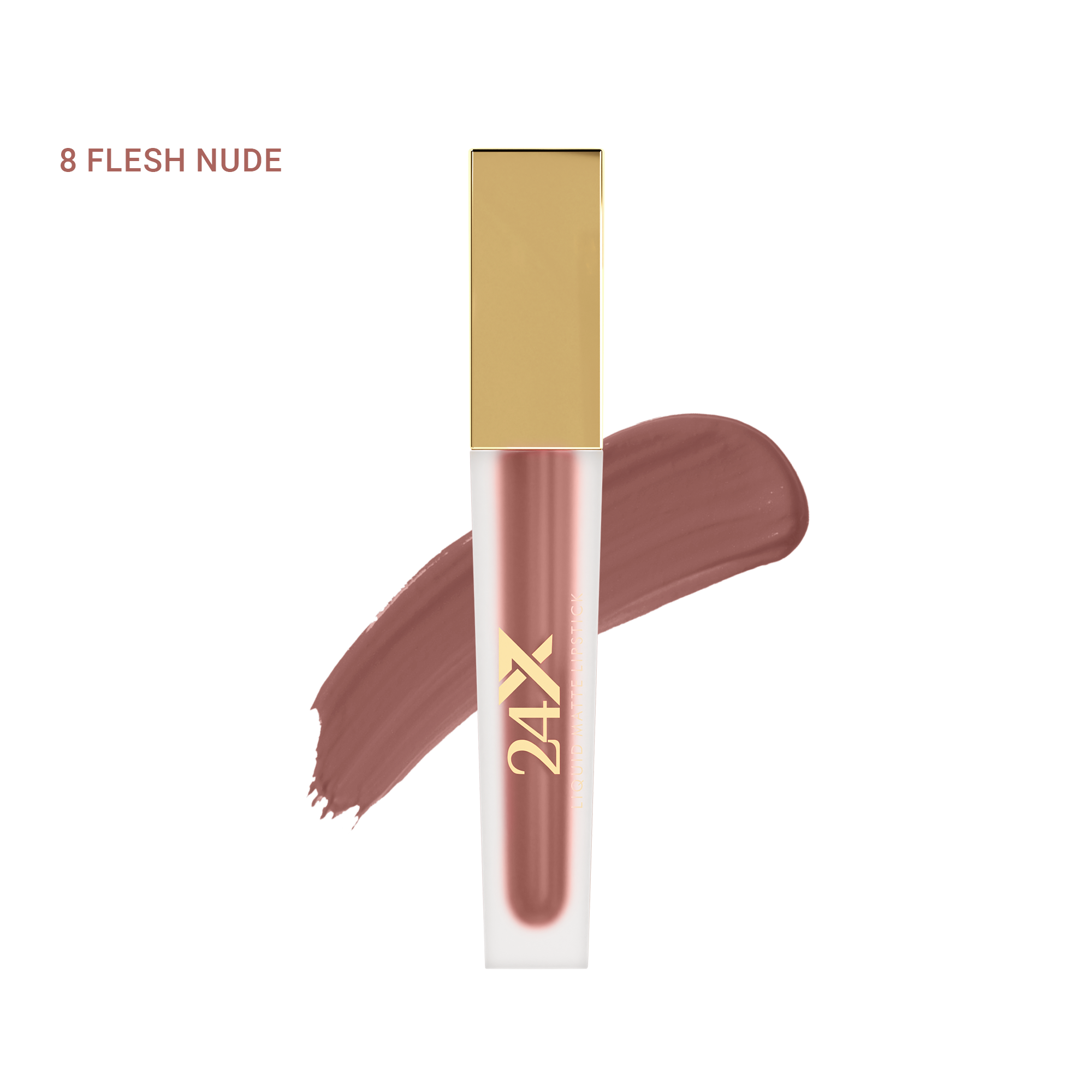 BBA By Suleman | 24x7 Liquid Matte Lipstick | 8 Flesh Nude | Best Price in Pakistan original skincare product Pakistan