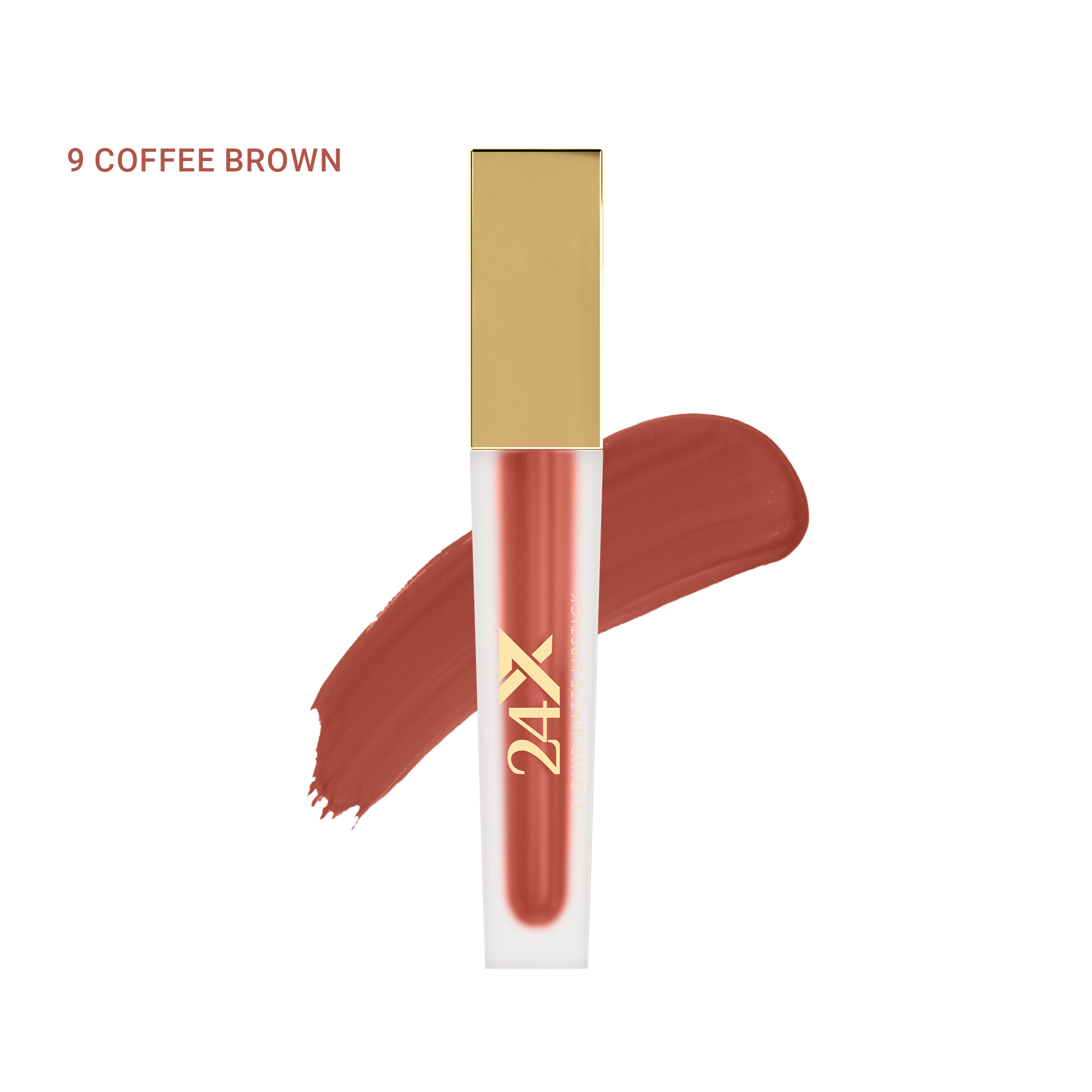 BBA By Suleman | 24x7 Liquid Matte Lipstick | 9 Coffee Brown | Best Price in Pakistan original skincare product Pakistan