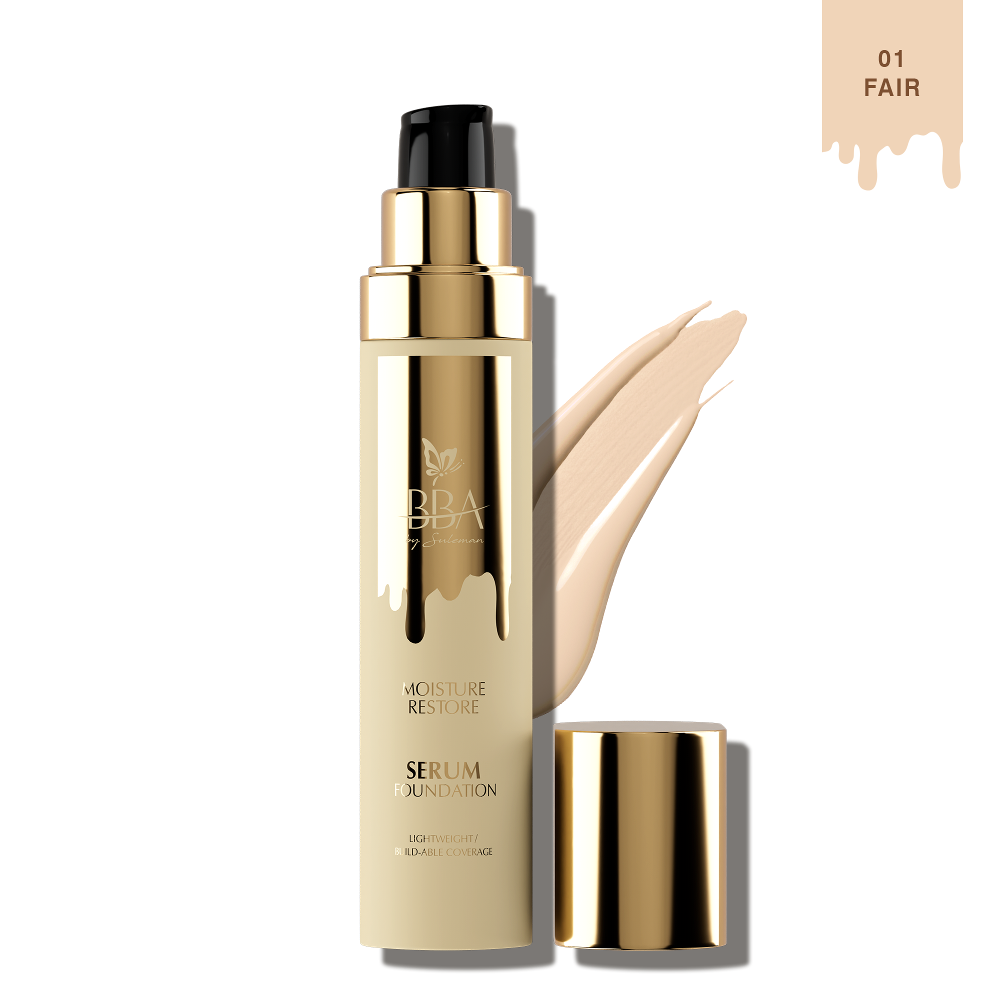 BBA By Suleman | Moisture Restore Serum Foundation | 01 Fair | Best Price in Pakistan original skincare product Pakistan Main image