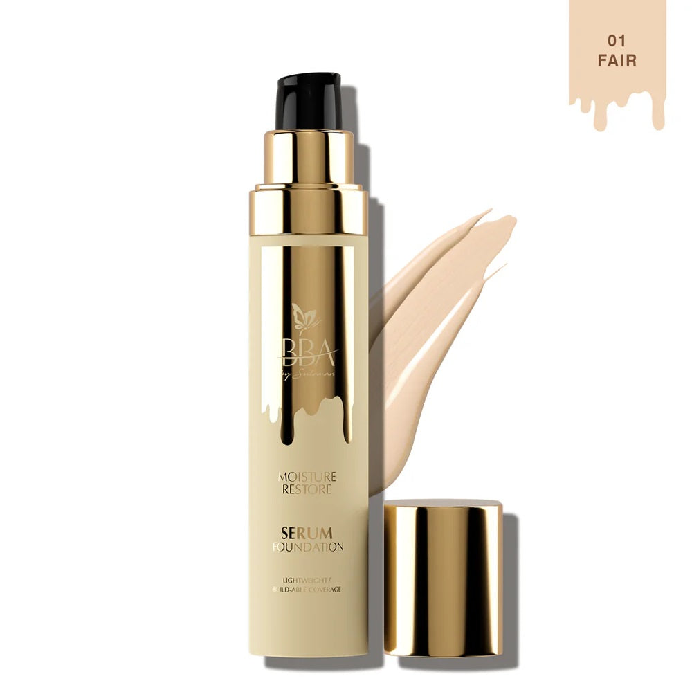 BBA MOISTURE RESTORE SERUM FOUNDATION 01 FAIR 30ML | Best Price in Pakistan original skincare product Pakistan