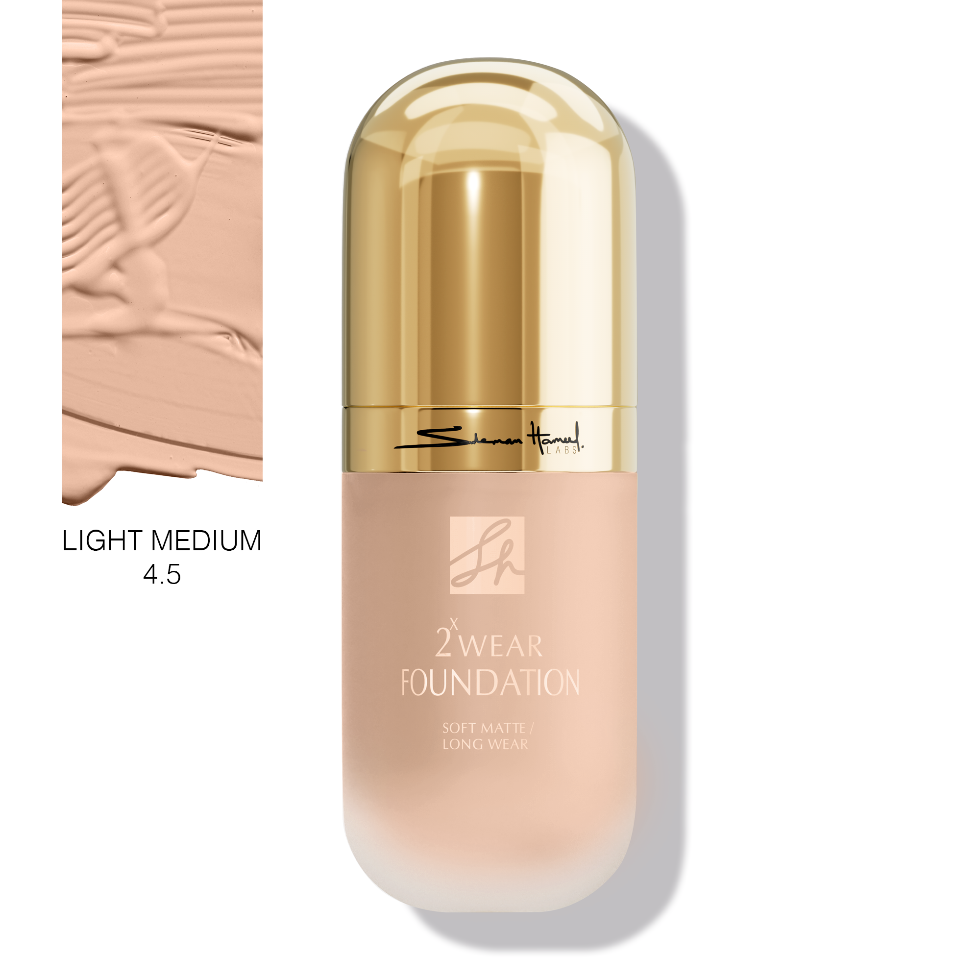 BBA By Suleman | Sh 2x Wear Liquid Foundation | Light Medium 4.5 | Best Price in Pakistan original skincare product Pakistan مرکزی تصویر