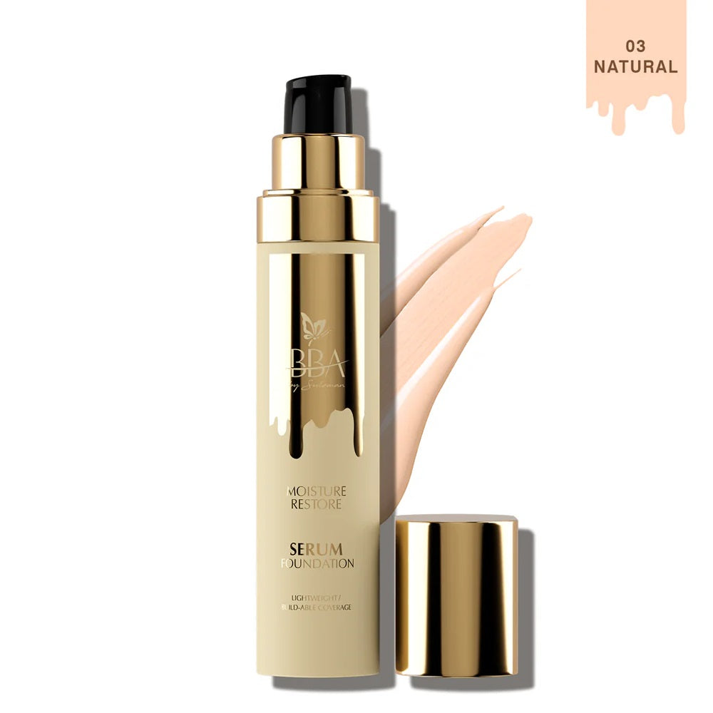 BBA MOISTURE RESTORE SERUM FOUNDATION 03 NATURAL 30ML | Best Price in Pakistan original skincare product Pakistan Main image