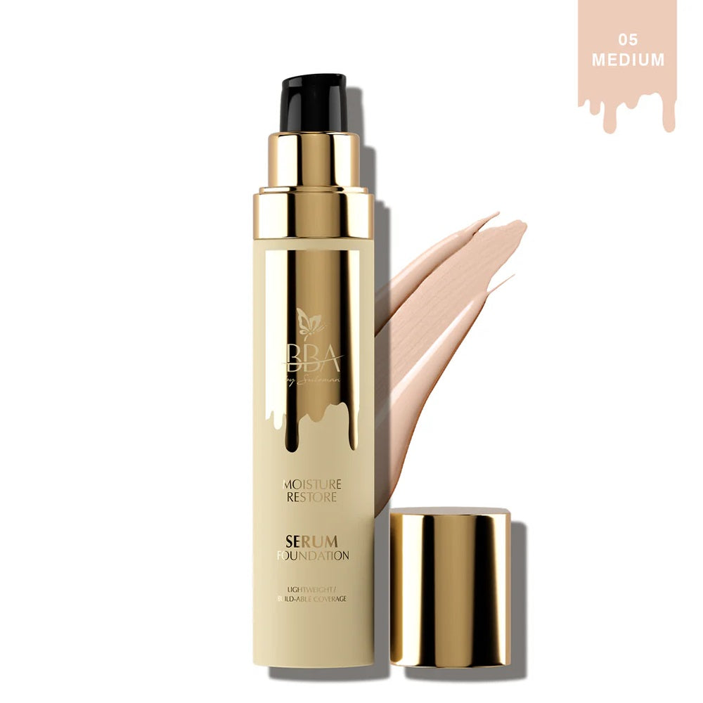 BBA MOISTURE RESTORE SERUM FOUNDATION 05 MEDIUM 30ML | Best Price in Pakistan original skincare product Pakistan