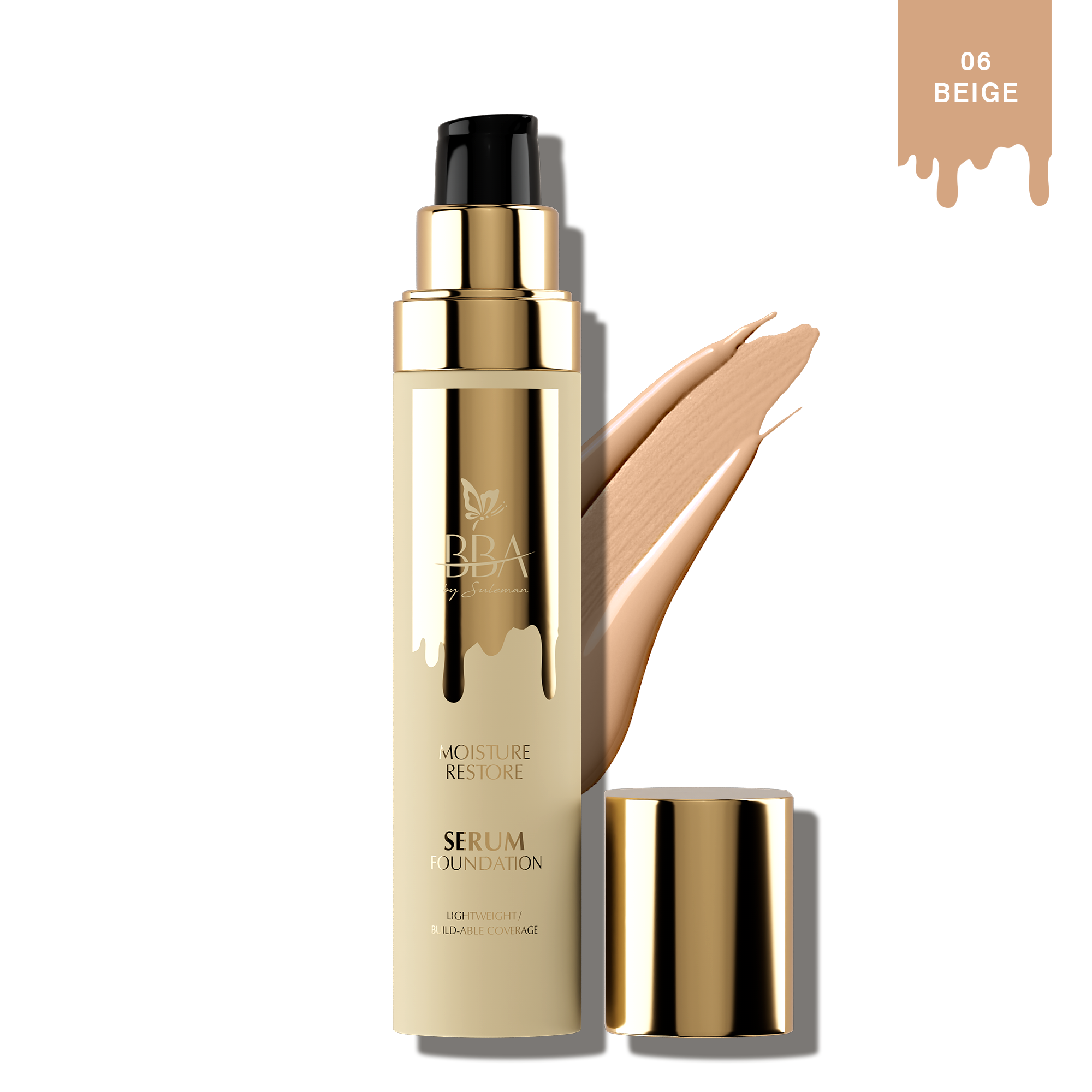 BBA By Suleman | Moisture Restore Serum Foundation | 06 Beige | Best Price in Pakistan original skincare product Pakistan Main image