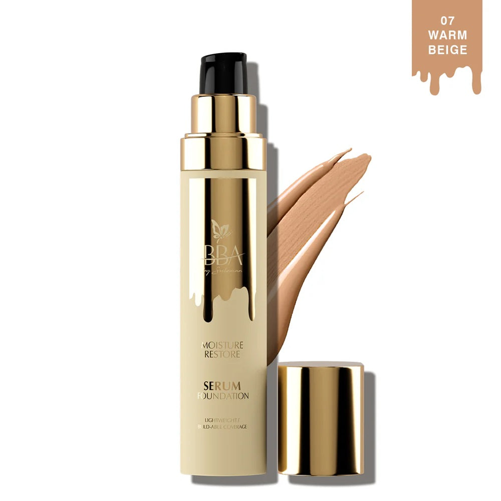 BBA MOISTURE RESTORE SERUM FOUNDATION 07 WARM BEIGE 30ML | Best Price in Pakistan original skincare product Pakistan Main image