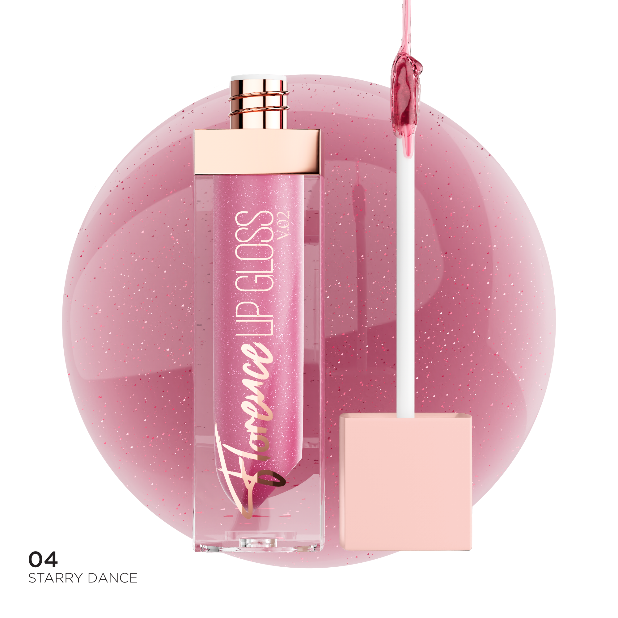 BBA By Suleman | Florence V.02 Lip Gloss | 04 Starry Dance | Best Price in Pakistan original skincare product Pakistan مرکزی تصویر