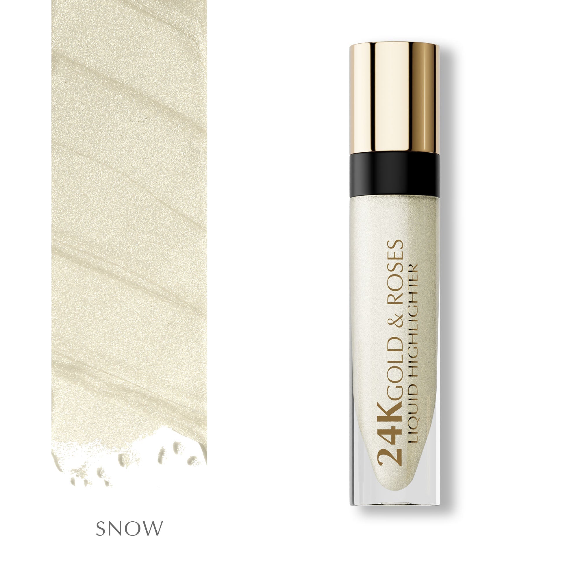 BBA By Suleman | 24K Gold & Roses Liquid Highlighter | Snow | Best Price in Pakistan original skincare product Pakistan مرکزی تصویر