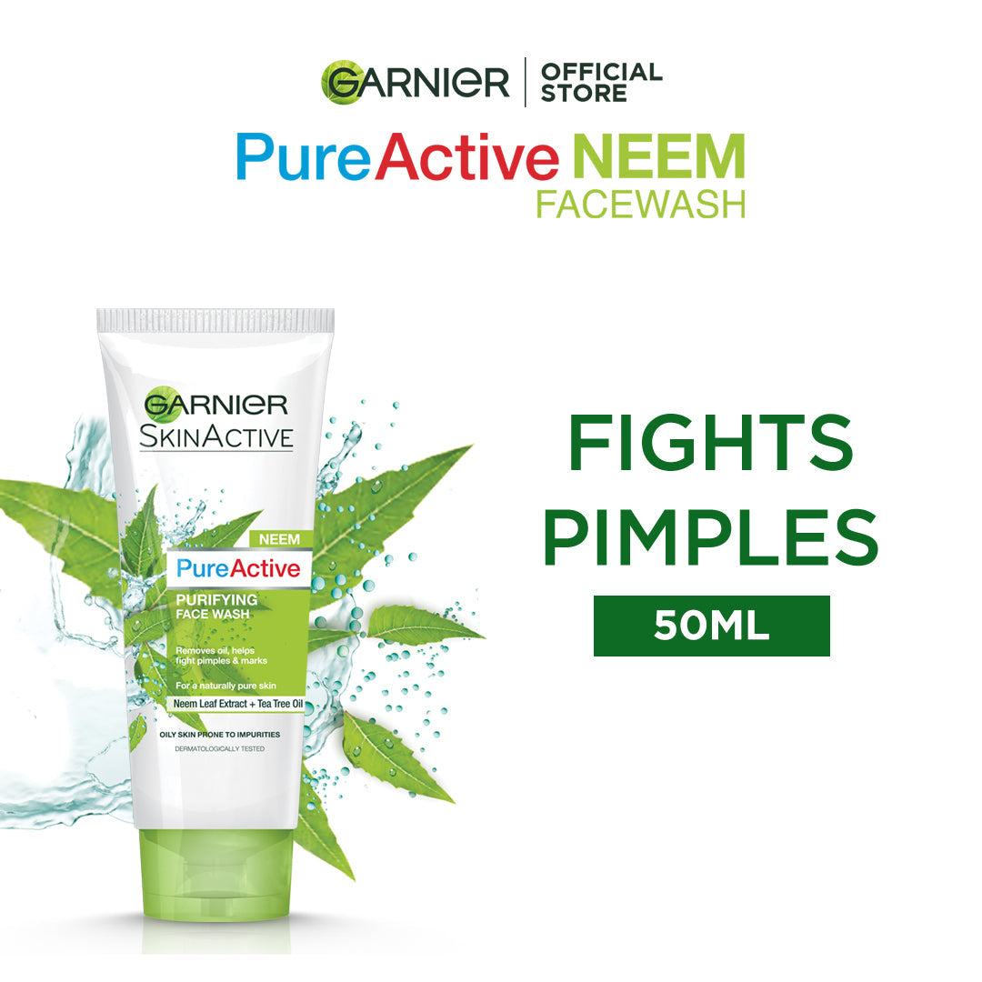 Garnier | Pure Active Neem Purifying Face Wash | 50ml | Best Price in Pakistan original skincare product Pakistan