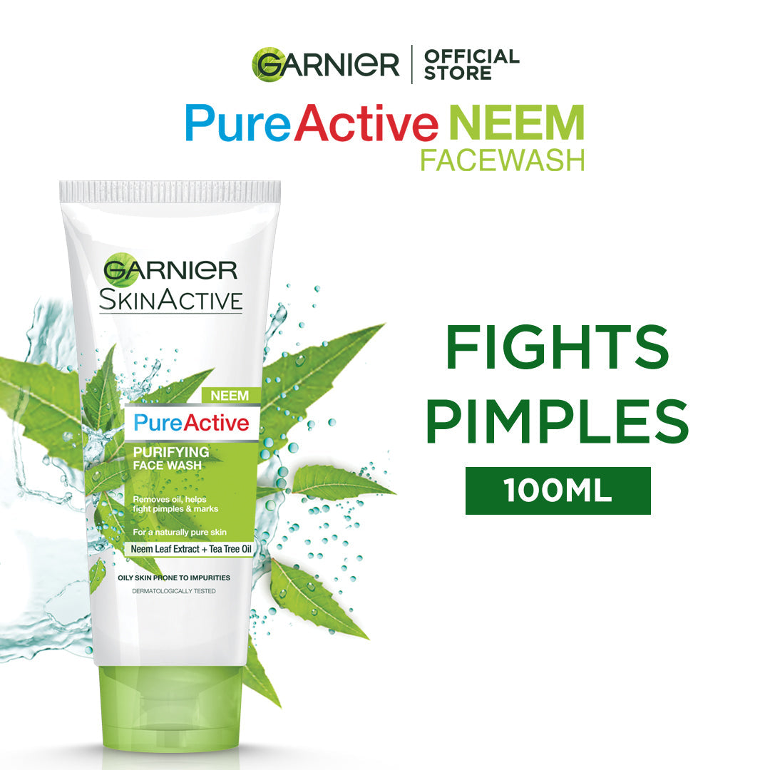 Garnier | Pure Active Neem Purifying Face Wash | 100ml | Best Price in Pakistan original skincare product Pakistan Main image