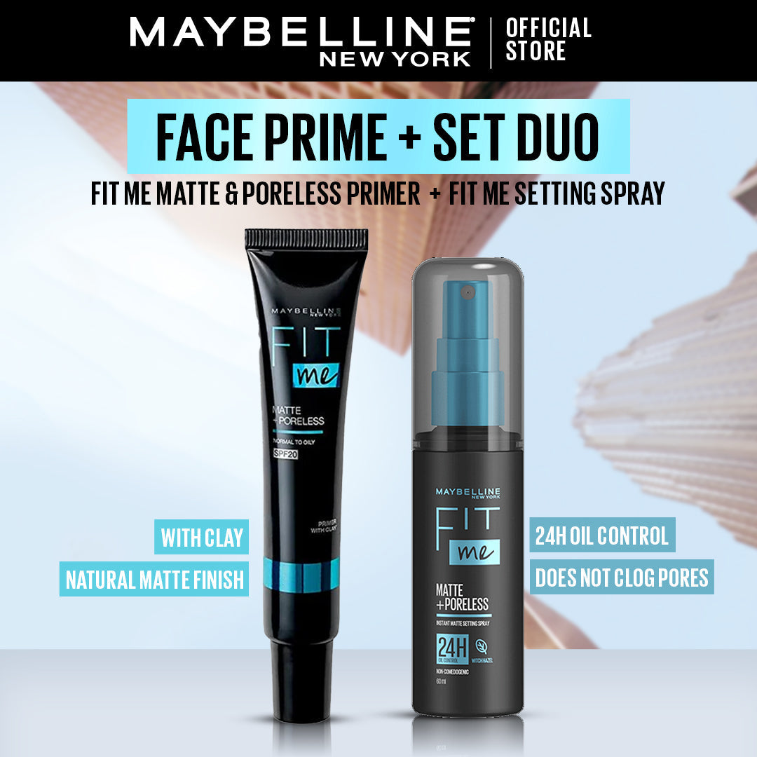Maybelline | Face Prime + Set Duo | Best Price in Pakistan original skincare product Pakistan