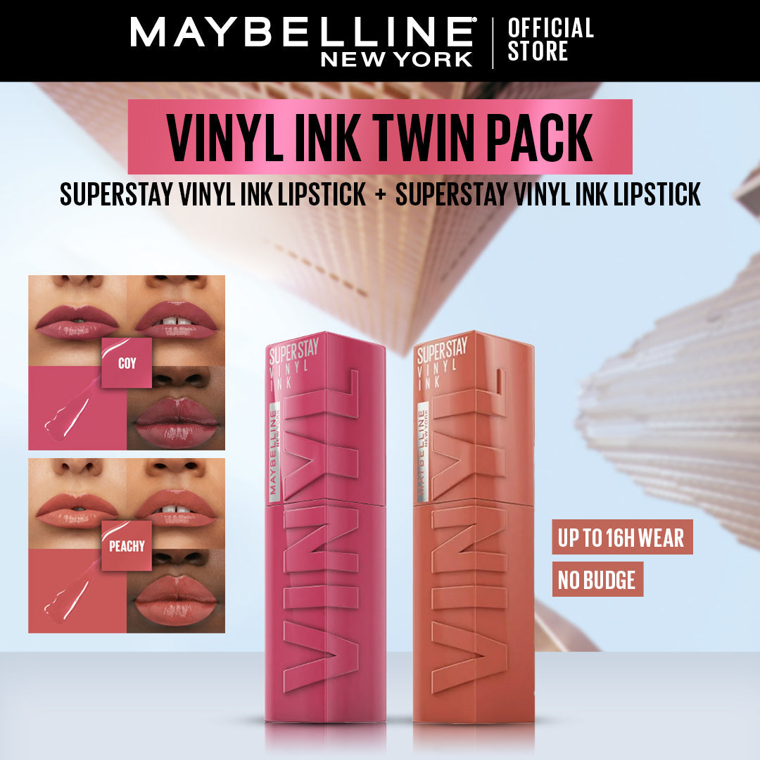 Maybelline | Vinyl Ink Liquid Lipstick Twin Pack | Best Price in Pakistan original skincare product Pakistan مرکزی تصویر