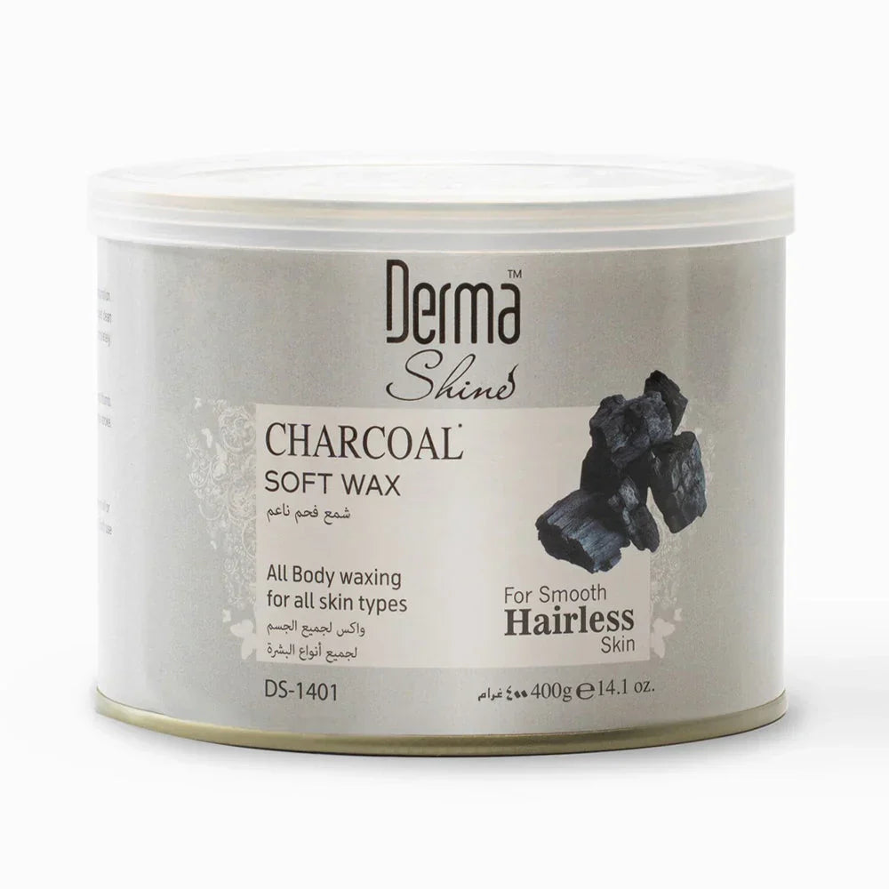 Derma Shine Charcoal Soft Wax 400G | Best Price in Pakistan original skincare product Pakistan مرکزی تصویر